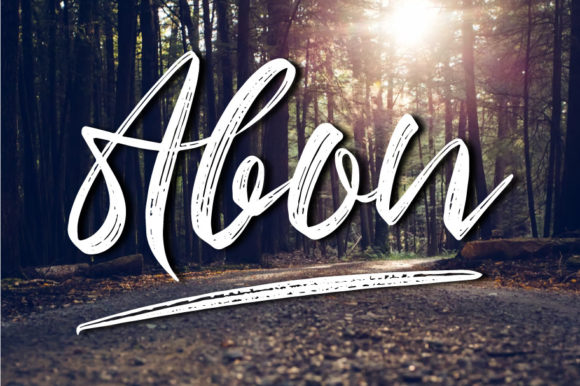 Abon: A Script Font for Real-World Design