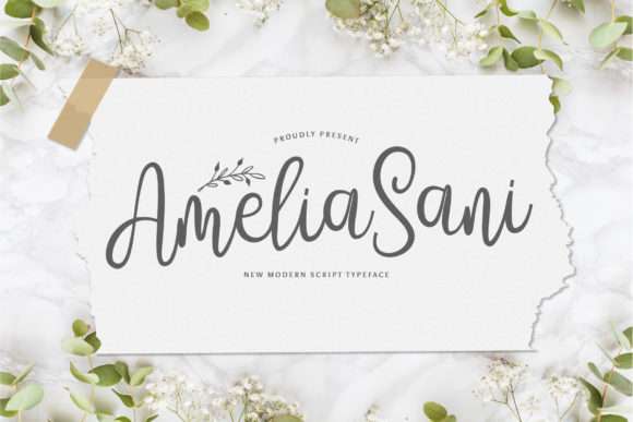 Amelia Sani: Elegant Handwritten Font
