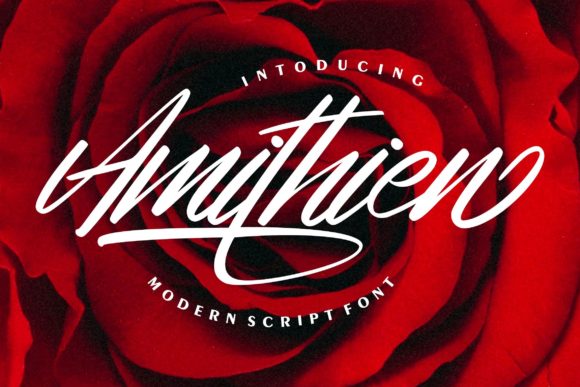 Amithien: A Handwritten Font for Web Design