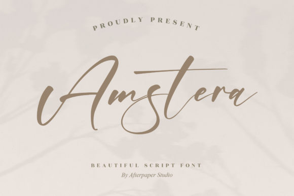 Amstera: A Flowing Script Font for Creative Projects
