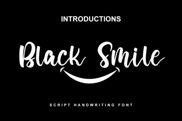 Black Smile: A Stylish Script Font for Web Design