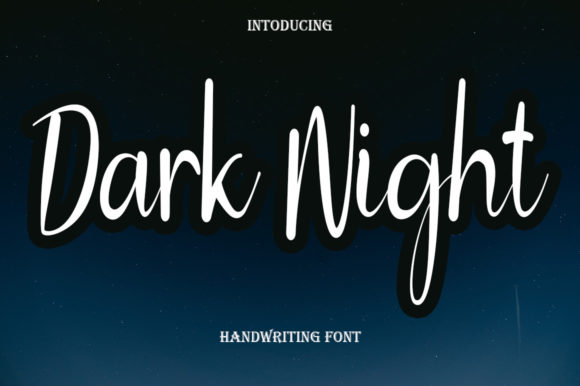 Dark Night Font: Elegant Script for Editorial Design
