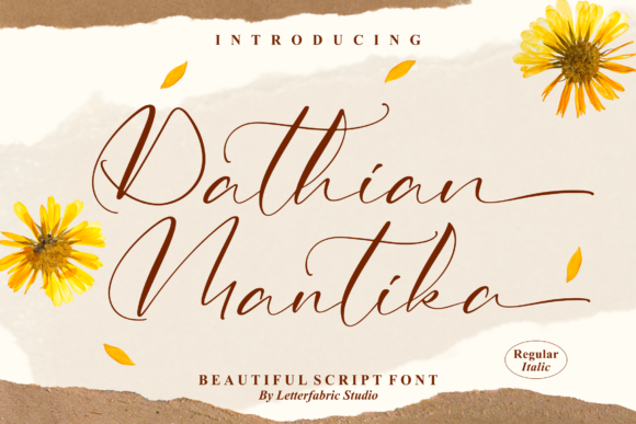 Dathian Mantika: A Script Font for Creative Campaigns