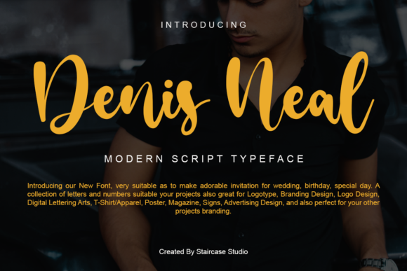 Denis Neal Font: Elegant Script for Creative Makers