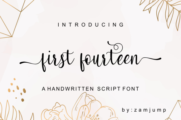 First Fourteen: A Stylish Script Font