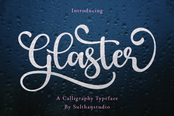 Glaster: A Bold Script Typeface