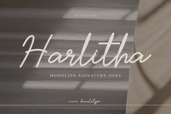 Harlitha: A Stylish Script Font