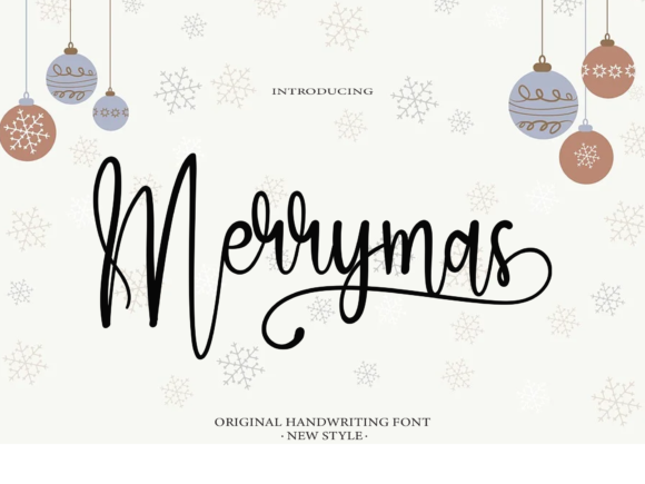 Merrymas: A Sweet Handwritten Font