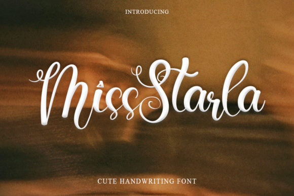 Miss Starla: A Stylish Script Font