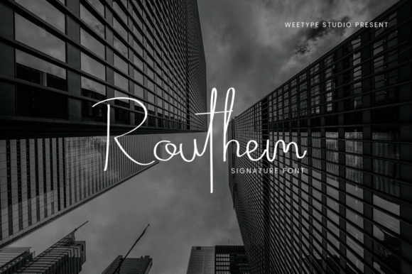 Routhem Font: Elegant Script for Business Branding