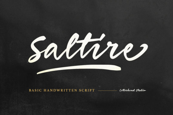 Saltire: A Script Font for Impact