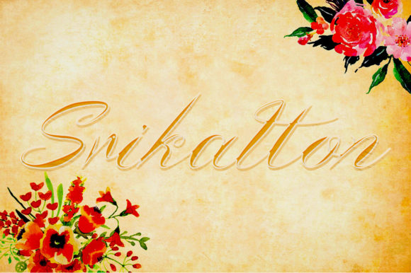 Srikatton: A Classy Script Font