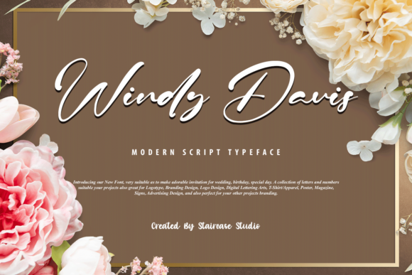 Windy Davis: A Delicate Script Font